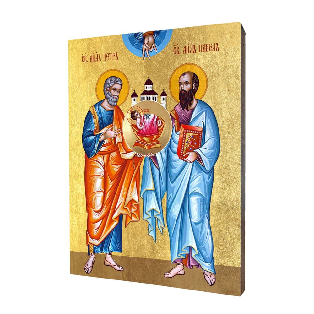 Ikona złocona święci Piotr i Paweł - Święci i Błogosławieni - Nowość