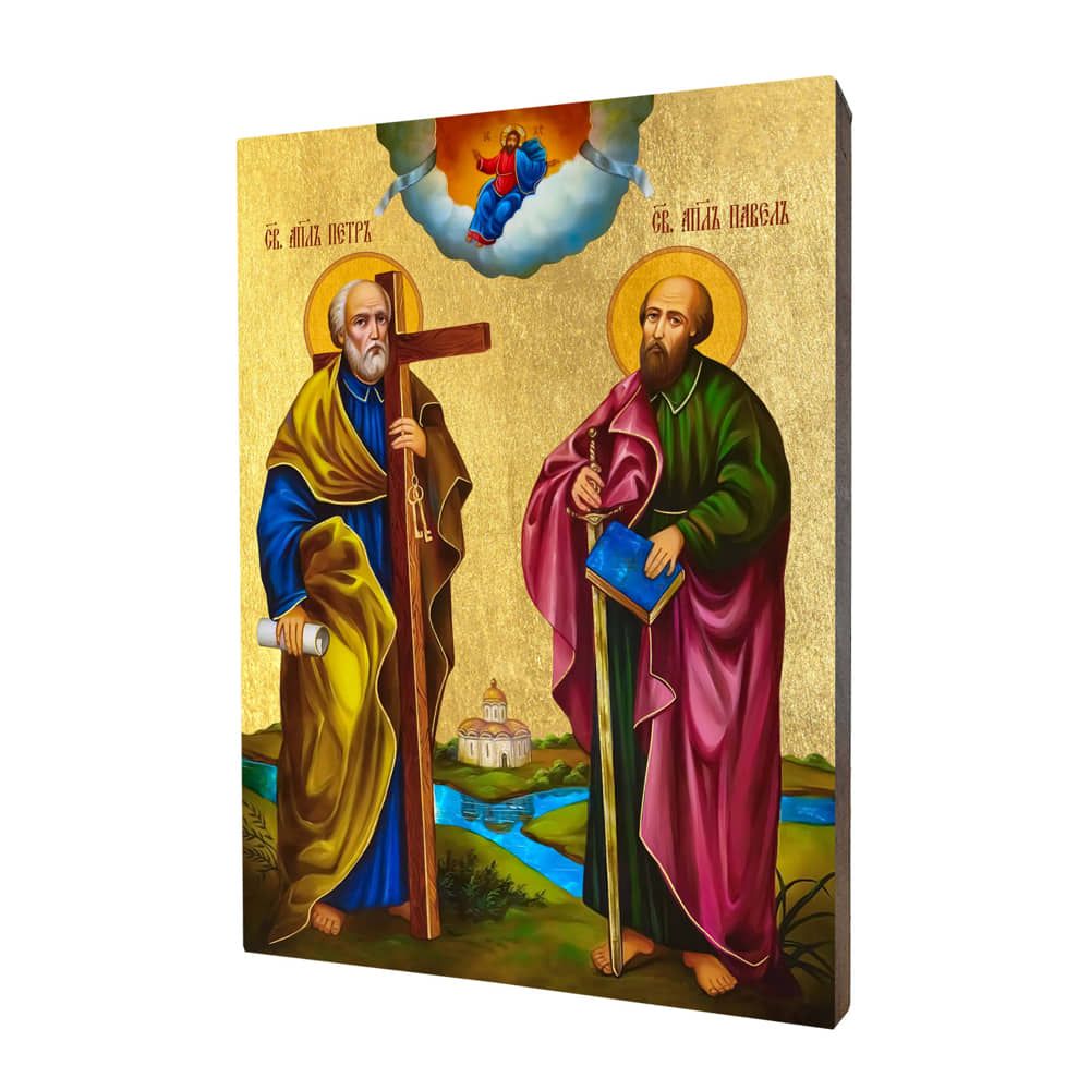Ikona złocona święci Piotr i Paweł - Święci i Błogosławieni - Nowość