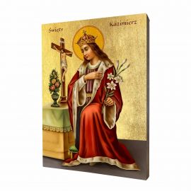 Ikona religijna święty Kazimierz Jagiellończyk - Święci i Błogosławieni