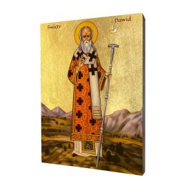 Ikona święty Dawid z Walii - Święci i Błogosławieni