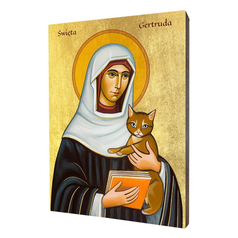 Ikona Świętej Gertrudy - Święci i Błogosławieni