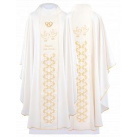 Ornat ślubny, ecru + stuła (148H) - Ornaty ślubne