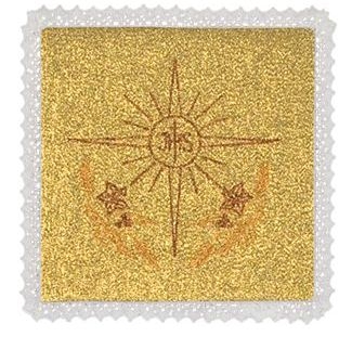 Palka złota IHS - kolor złoty - Nowość