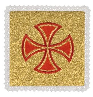 Palka złota krzyż - kolor złoty - Nowość