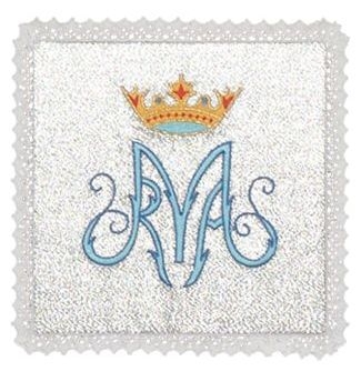 Palka Maryjna (2) - kolor biały, srebrny - zdjęcie 2 - Palka Maryjna (2)