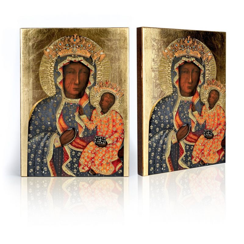 Ikona Matka Boska Częstochowska w sukni milenijnej - Matka Boża - Ikona Matka Boska Częstochowska w sukni milenijnej