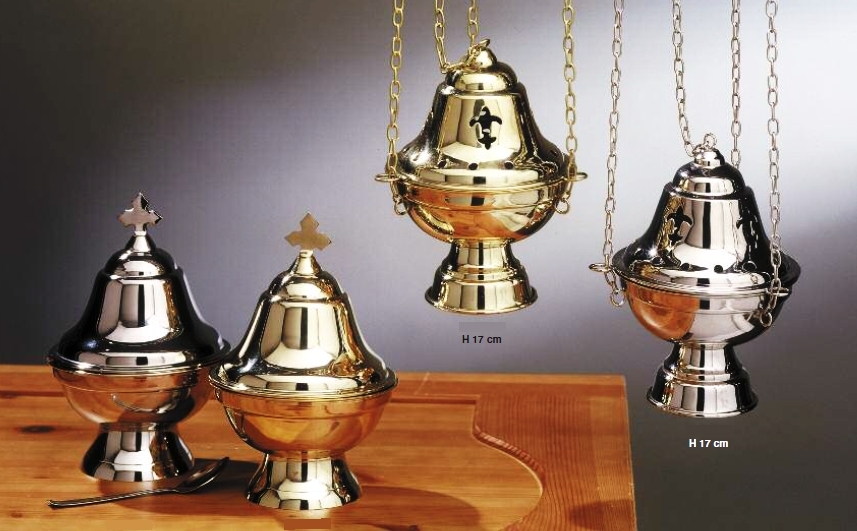 Komplet srebrny - łódka + trybularz (4) - TRYBULARZE, ŁÓDKI - Nowość