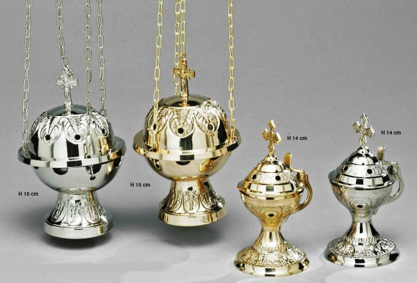 Komplet srebrny - łódka + trybularz (5) - TRYBULARZE, ŁÓDKI - Nowość