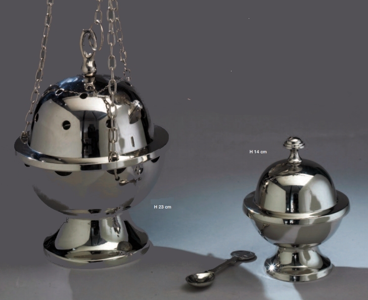 Komplet srebrny trybularz + łódka (7) - TRYBULARZE, ŁÓDKI - Nowość