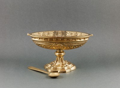 Łódka mosiężna odlewana wys. 10 cm - TRYBULARZE, ŁÓDKI - Nowość