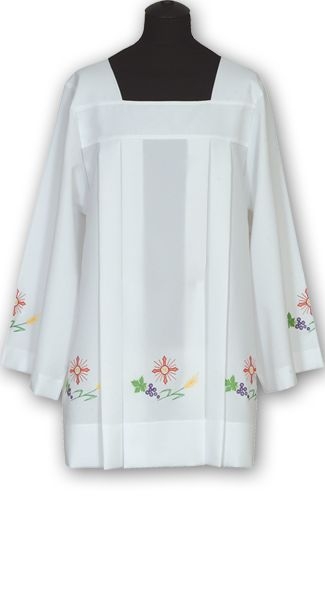 Komża żorżeta haftowana (3) - KOMŻE I ALBY  KAPŁAŃSKIE - Nowość