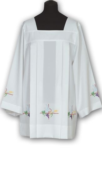 Komża żorżeta haftowana (4) - KOMŻE I ALBY  KAPŁAŃSKIE - Nowość