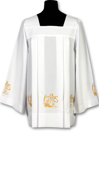 Komża żorżeta haftowana (5) - KOMŻE I ALBY  KAPŁAŃSKIE - Nowość