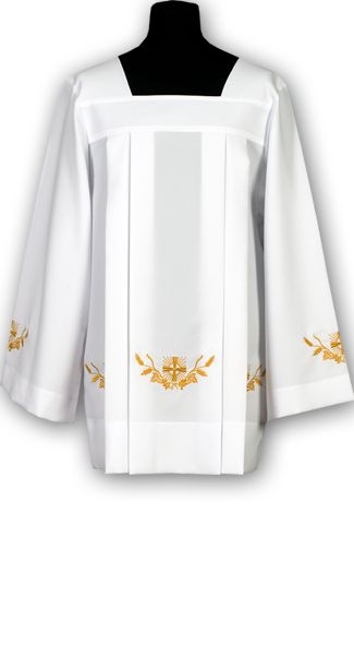 Komża żorżeta haftowana (10) - KOMŻE I ALBY  KAPŁAŃSKIE - Nowość