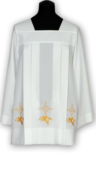 Komża żorżeta haftowana (12) - KOMŻE I ALBY  KAPŁAŃSKIE - Nowość