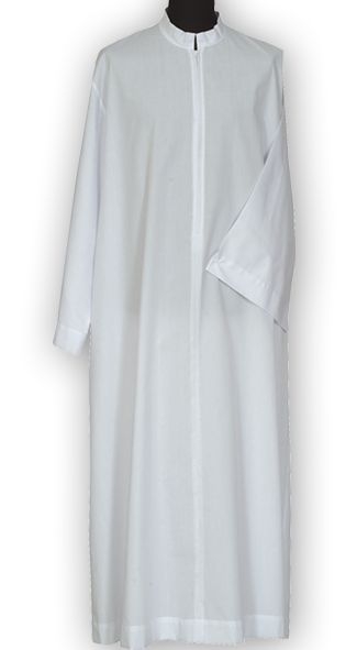 Alba kapłańska zamek z przodu - KOMŻE I ALBY  KAPŁAŃSKIE - Nowość