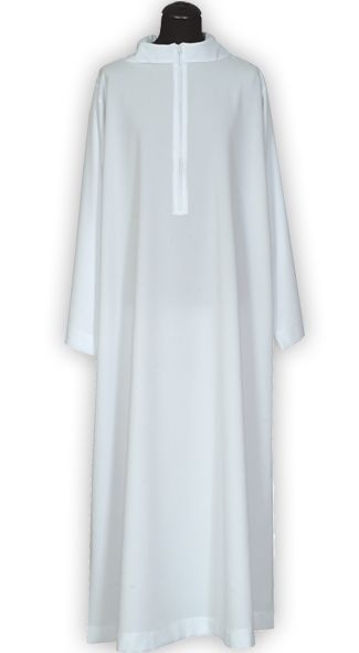 Alba kapłańska kaptur, bez zakładek - KOMŻE I ALBY  KAPŁAŃSKIE - Nowość