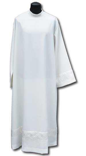 Alba kapłańska wstawka atłasowa - KOMŻE I ALBY  KAPŁAŃSKIE - Nowość