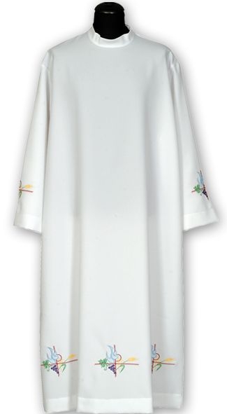 Alba kapłańska haftowana  (8) - KOMŻE I ALBY  KAPŁAŃSKIE - Nowość