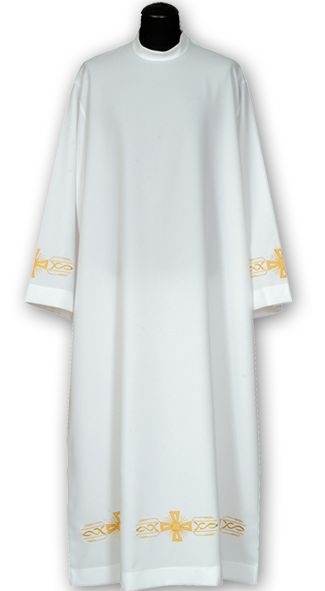 Alba kapłańska haftowana  (9) - KOMŻE I ALBY  KAPŁAŃSKIE - Nowość