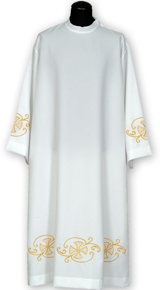 Alba kapłańska haftowana  (10) - KOMŻE I ALBY  KAPŁAŃSKIE - Nowość