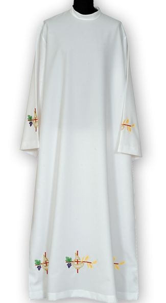 Alba kapłańska haftowana  (11) - KOMŻE I ALBY  KAPŁAŃSKIE - Nowość