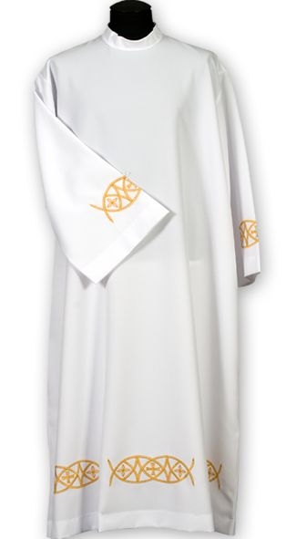 Alba kapłańska haftowana  (13) - KOMŻE I ALBY  KAPŁAŃSKIE - Nowość