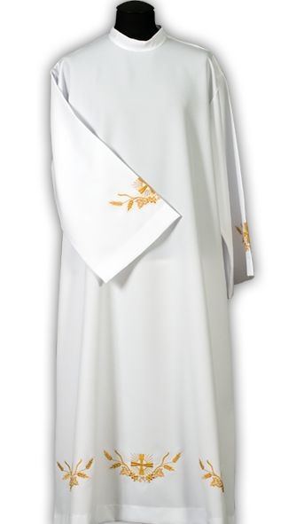 Alba kapłańska haftowana  (15) - KOMŻE I ALBY  KAPŁAŃSKIE - Nowość