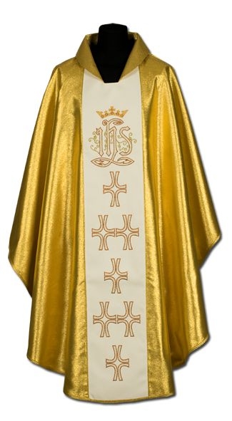 Ornat złoty, haftowany (020) - Ornaty złote/srebrne - Nowość