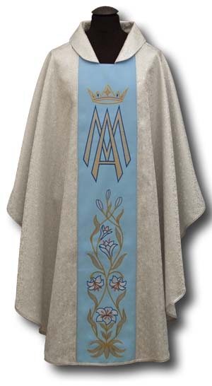 Ornat Maryjny srebrny (023) - Ornaty Maryjne - Nowość