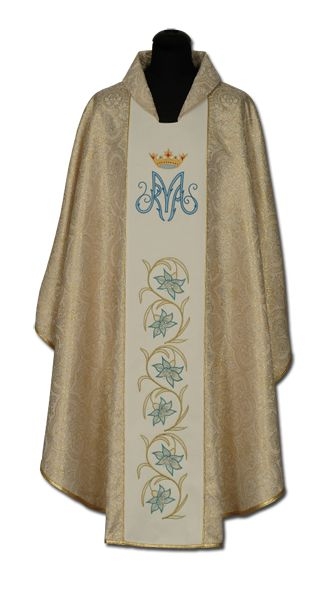 Ornat Maryjny złoty (024) - Ornaty Maryjne - Nowość