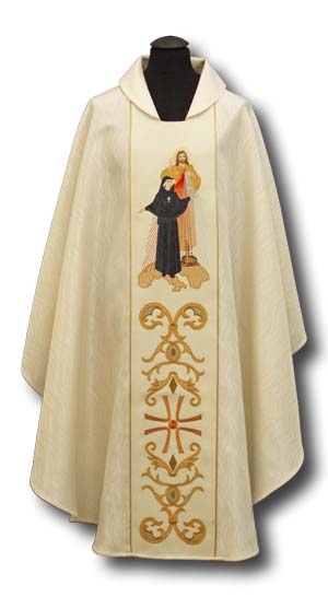 Ornat św. Faustyna i Jezus Miłosierny - Ornaty z wizerunkiem świętych - Nowość