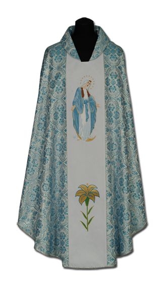 Ornat haftowany MB Niepokalana - Ornaty Maryjne - Nowość