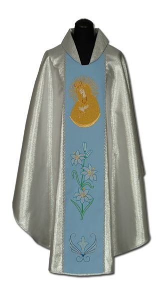 Ornat haftowany MB Ostrobramska - Ornaty Maryjne - Nowość