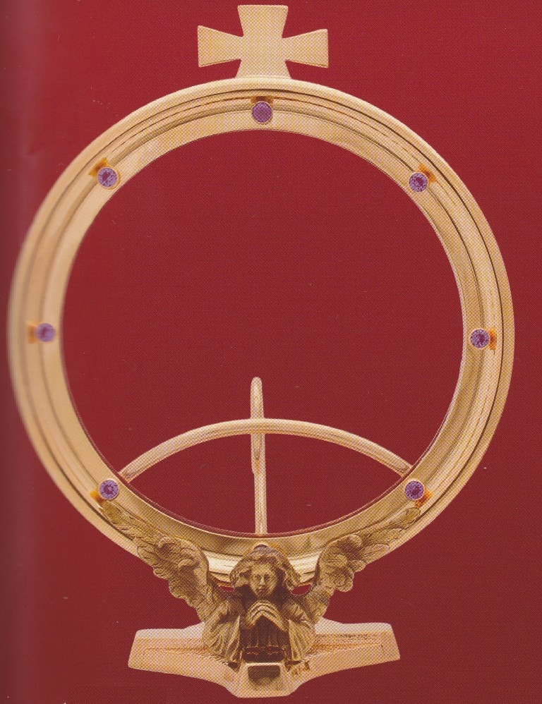 Monstrancja pozłacana, hostia 145mm,  wys. 20 cm (15) - MONSTRANCJE - zdjęcie 2 - Monstrancja pozłacana, hostia 145mm,  wys. 20 cm (15)