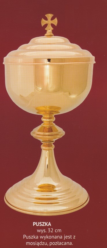 Puszka liturgiczna 32 cm (2) - PUSZKI MSZALNE - zdjęcie 2 - Puszka liturgiczna 32 cm (2)