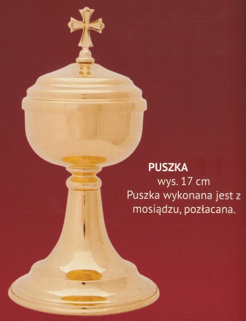 Puszka liturgiczna 17 cm (4) - PUSZKI MSZALNE - zdjęcie 2 - Puszka liturgiczna 17 cm (4)