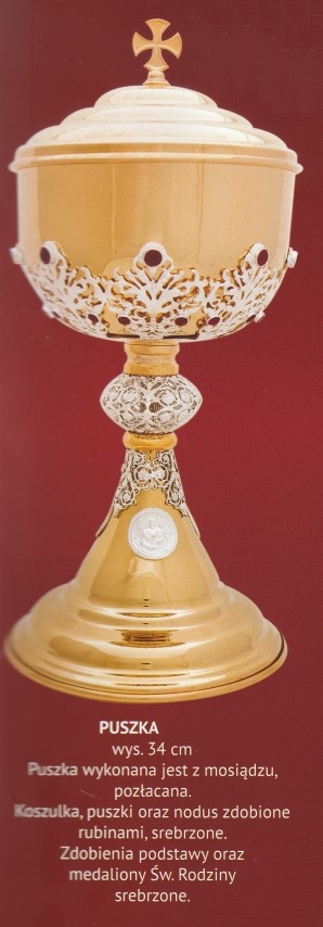 Puszka liturgiczna 34 cm (6) - PUSZKI MSZALNE - zdjęcie 2 - Puszka liturgiczna 34 cm (6)