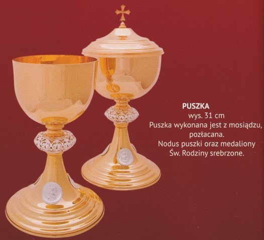 Puszka liturgiczna 31 cm (9) - PUSZKI MSZALNE - zdjęcie 2 - Puszka liturgiczna 31 cm (9)