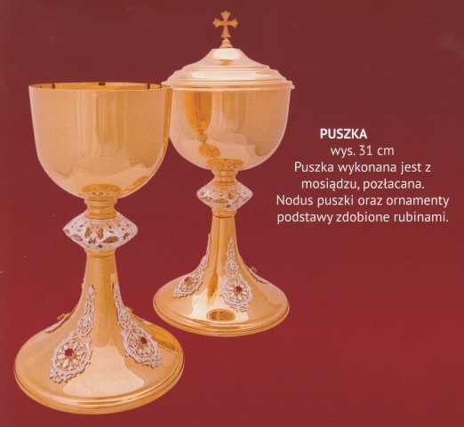 Puszka liturgiczna 31 cm (10) - PUSZKI MSZALNE - zdjęcie 2 - Puszka liturgiczna 31 cm (10)