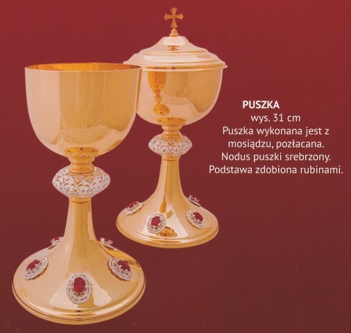 Puszka liturgiczna 31 cm (11) - PUSZKI MSZALNE - zdjęcie 2 - Puszka liturgiczna 31 cm (11)