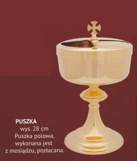 Puszka liturgiczna 28 cm (12) - PUSZKI MSZALNE - Nowość