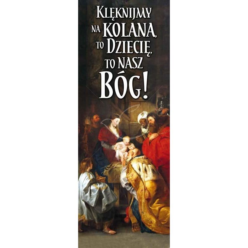 Baner Bożonarodzeniowy - Klęknijmy na kolana - Boże Narodzenie - Baner Bożonarodzeniowy - Klęknijmy na kolana