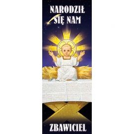 Baner Bożonarodzeniowy - Narodził się nam zbawiciel - Boże Narodzenie
