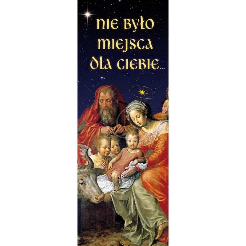 Baner Bożonarodzeniowy - Nie było miejsca dla Ciebie - Boże Narodzenie - Nowość