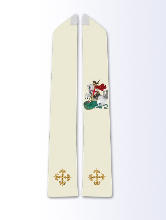 Stuła z wizerunkiem św. Jerzy - Z POSTACIAMI - Nowość