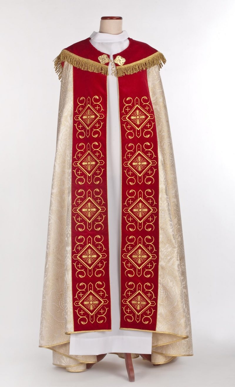 Kapa haftowana - kolory liturgiczne (12) - KAPY LITURGICZNE - zdjęcie 2 - Kapa haftowana - kolory liturgiczne (12)