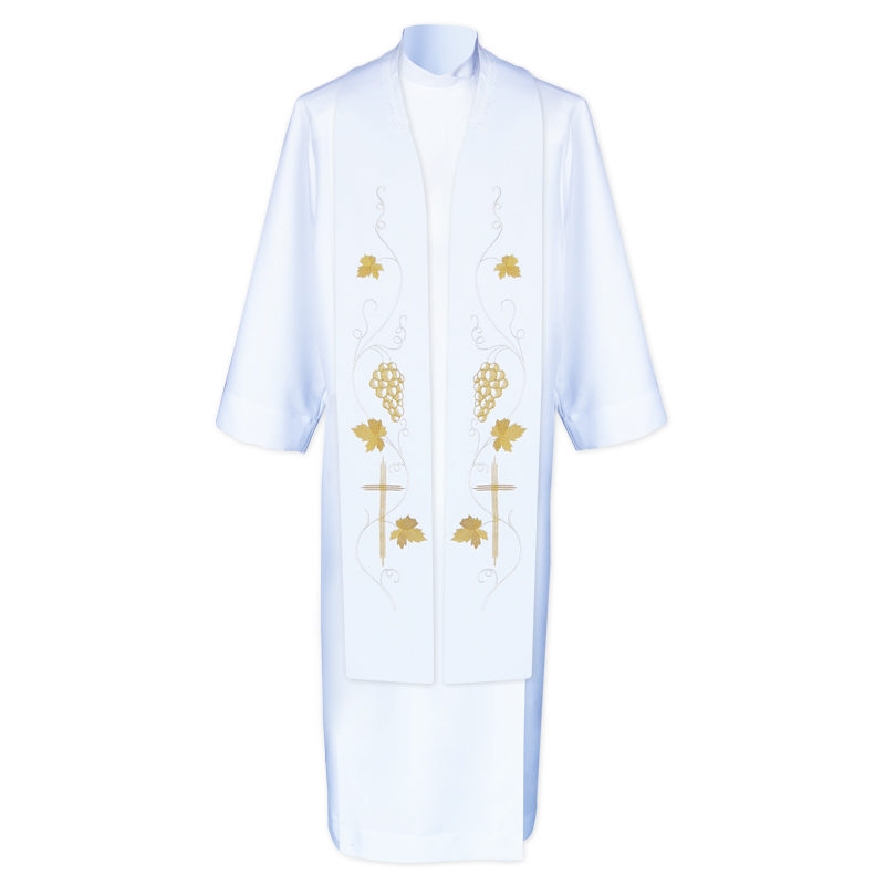 Stuła kapłańska haftowana - koncelebra (2) - KONCELEBRA - zdjęcie 3 - Stuła kapłańska haftowana - koncelebra (2)