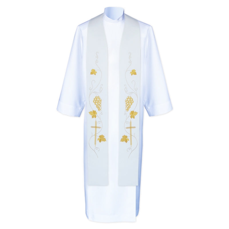 Stuła kapłańska haftowana - koncelebra (2) - KONCELEBRA - zdjęcie 4 - Stuła kapłańska haftowana - koncelebra (2)