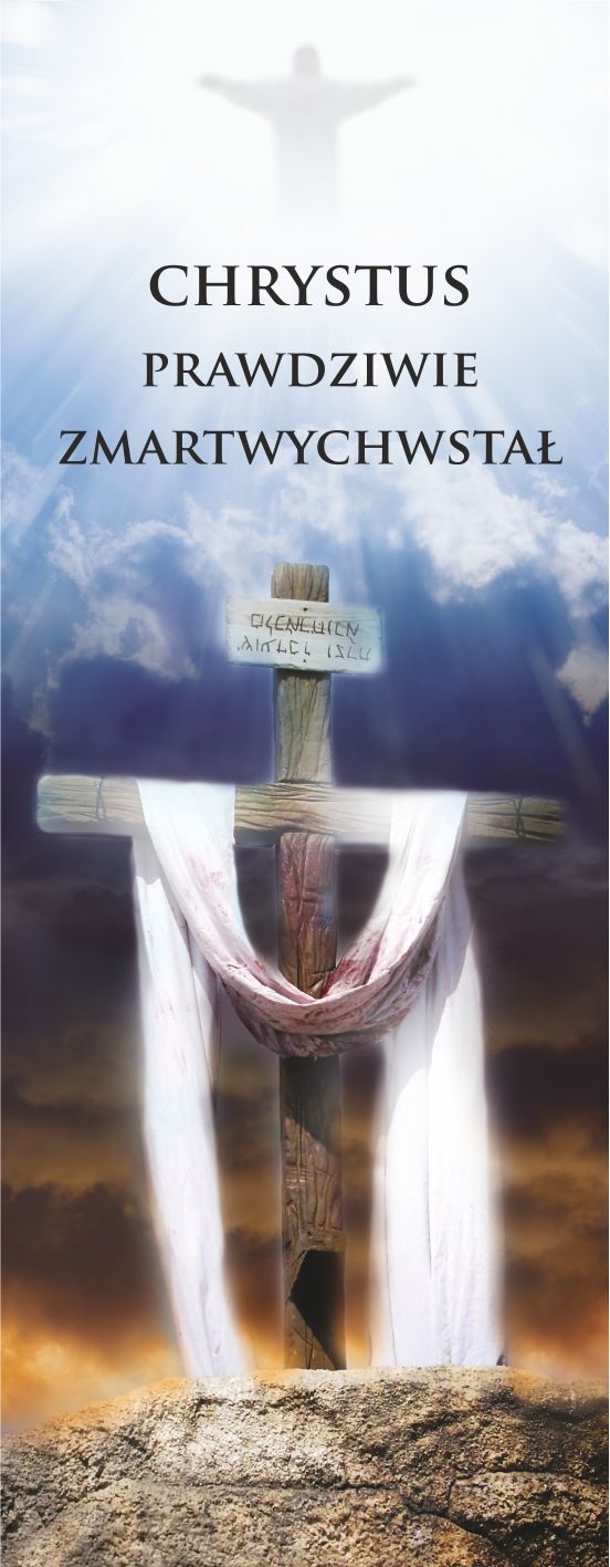 Baner na Wielkanoc "Chrystus Prawdziwie.." (26) - WIELKANOC - Nowość